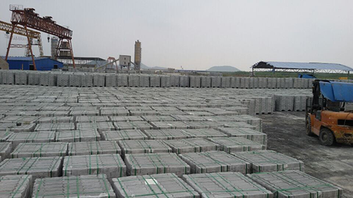 宁波梅山保税区汽车物流堆场C50联锁块供应工程 