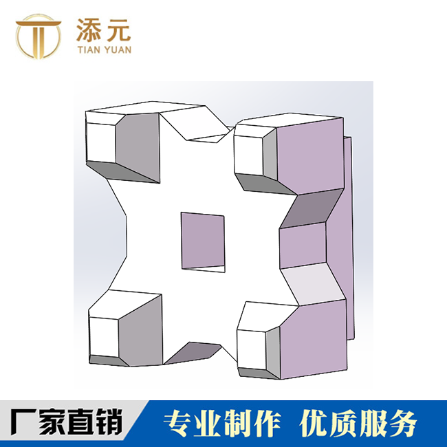 新型生态空心块 3D模型图